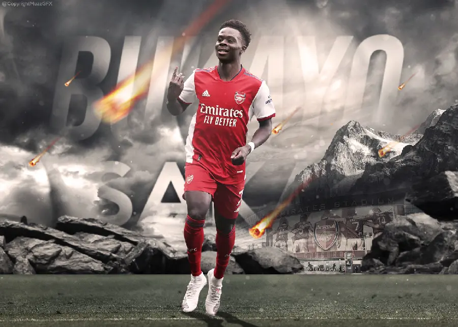New and interesting Bukayo Saka background for desktop