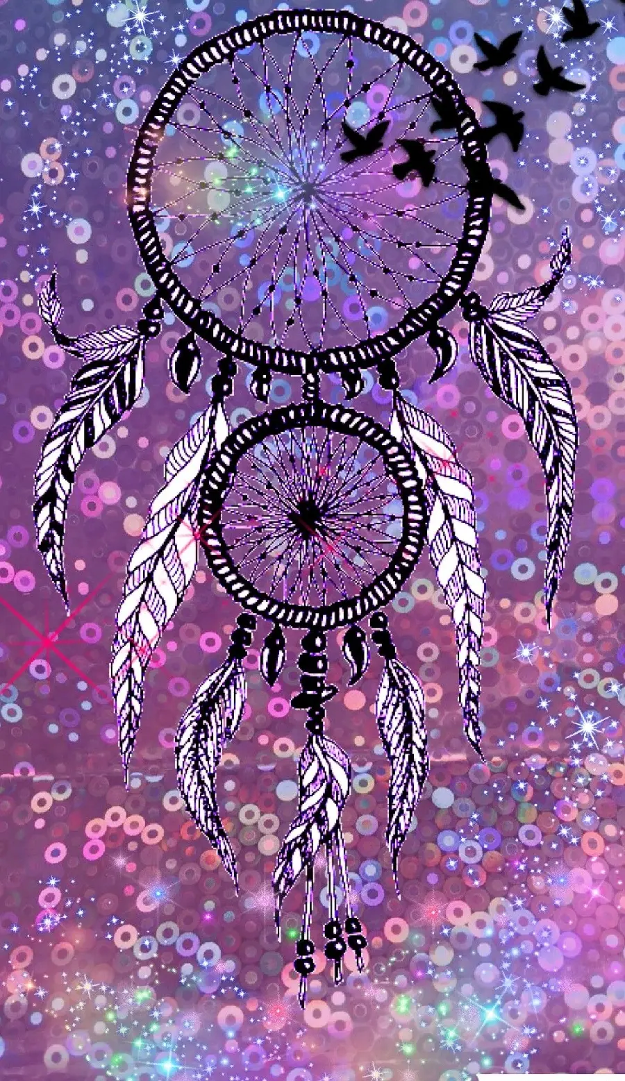 Download Dreamcatcher Photo with Purple Theme for Galaxy Wallpaper