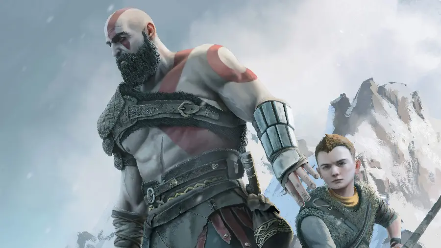 Photo of the popular character of the game God of War or God of War