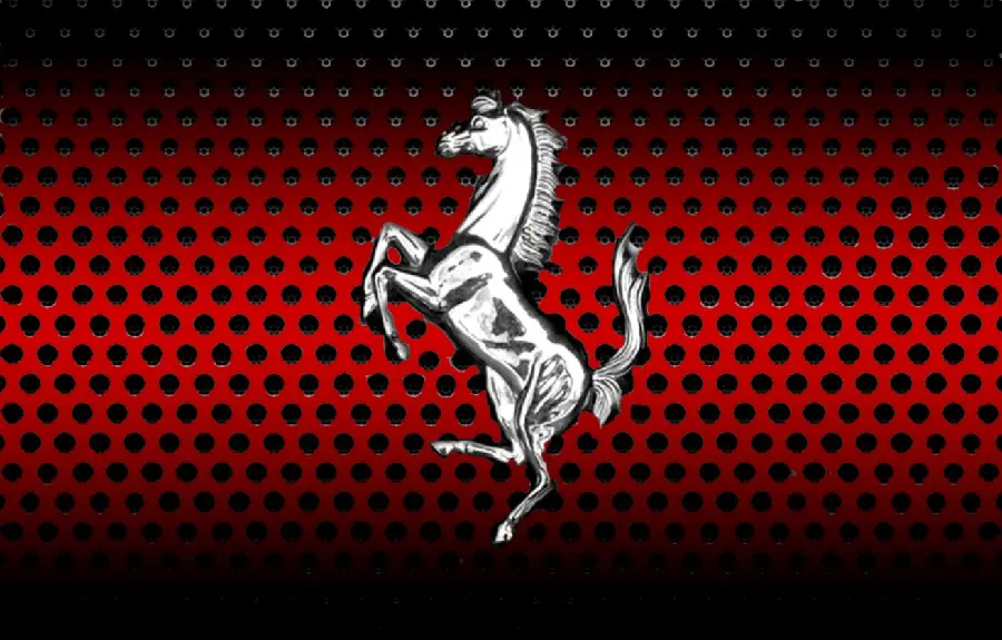 Download laptop background with special Ferrari logo design in HD quality