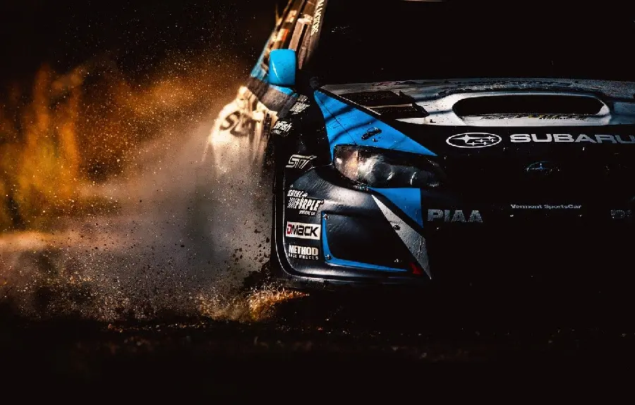 Photo of Subaru sports car in Dakar Rally