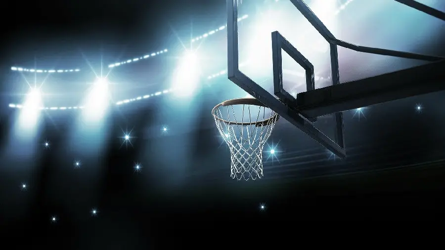 Basketball basket and net wallpaper for iPhone in HD quality