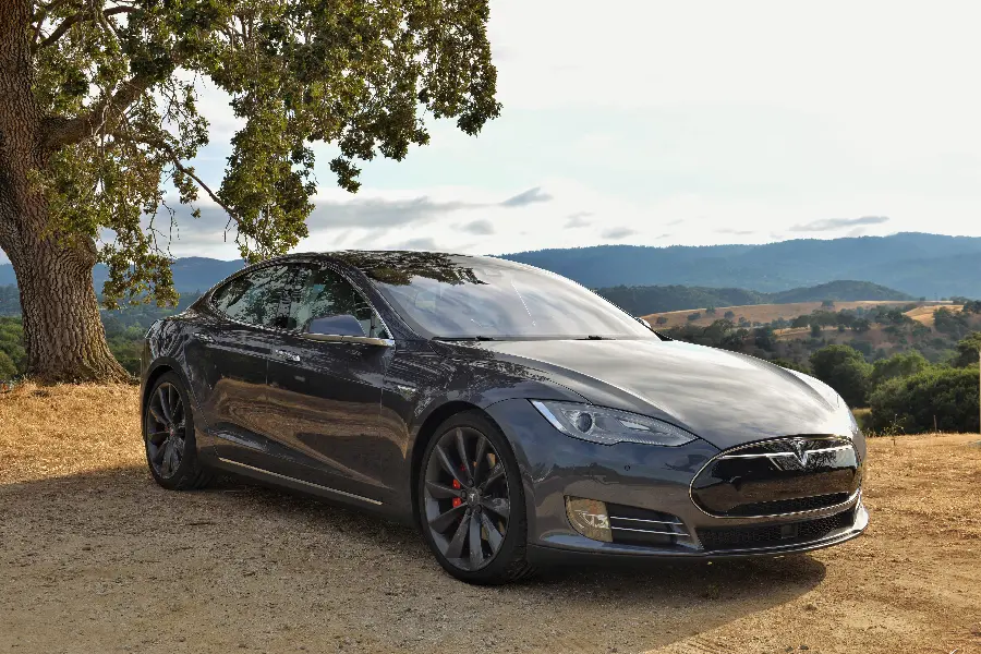 Photo of Tesla Model S with special color