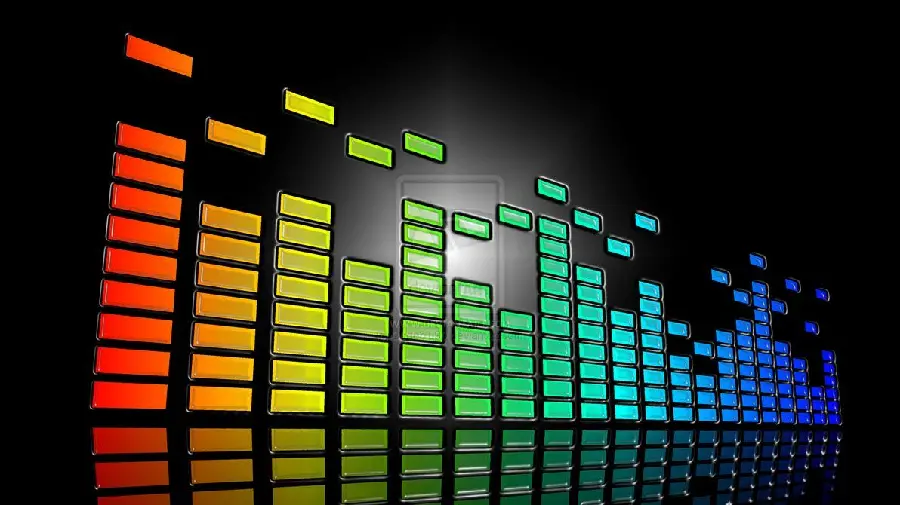 Stock photo of equalizer for editing movies and music