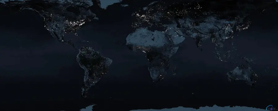 Special graphic image of the Earth from above at night suitable for making a photo caption