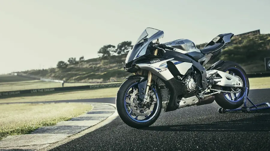 Yamaha motorcycle background with beautiful color and modern design