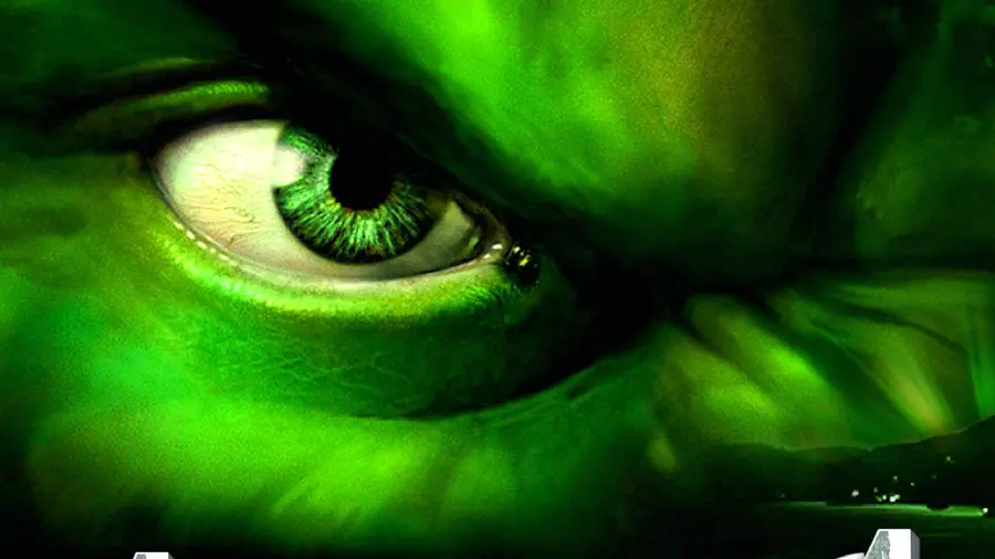 Hulk Character Wallpaper with Angry Green Face and Eyes