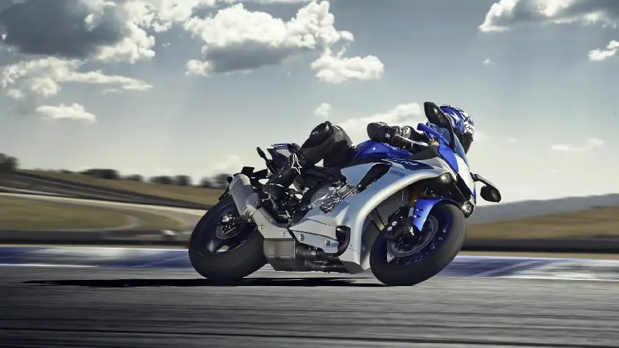 A professional Yamaha motorcycle background