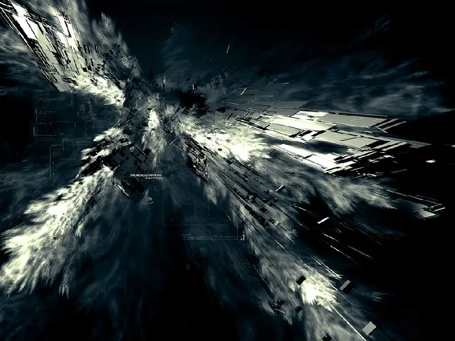 Dark themed desktop wallpaper