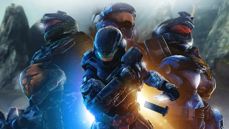 Master Chief and Rivals Wallpaper