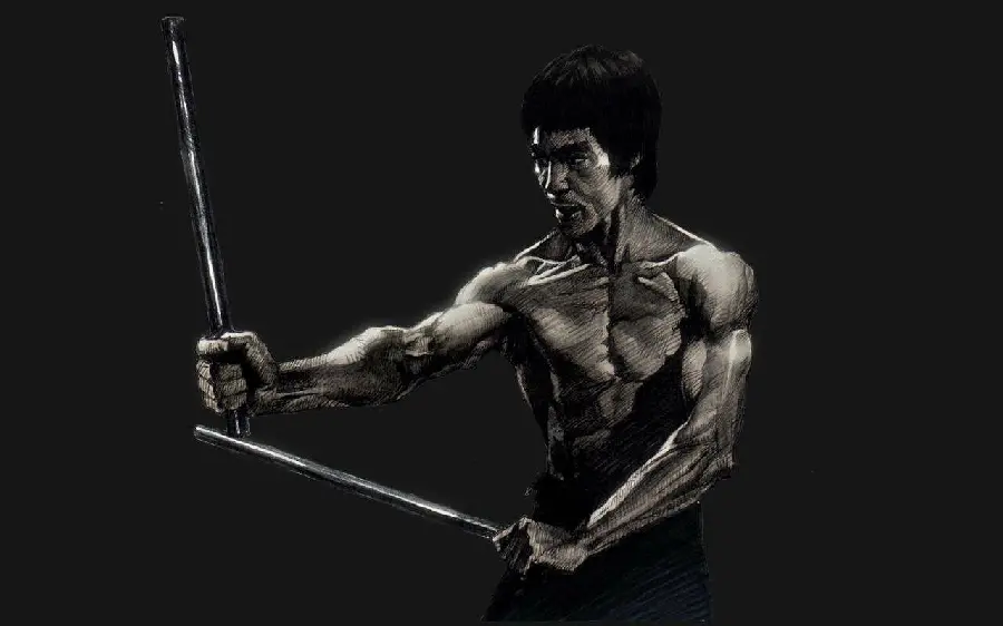HD quality Bruce Lee martial arts and karate legend wallpaper