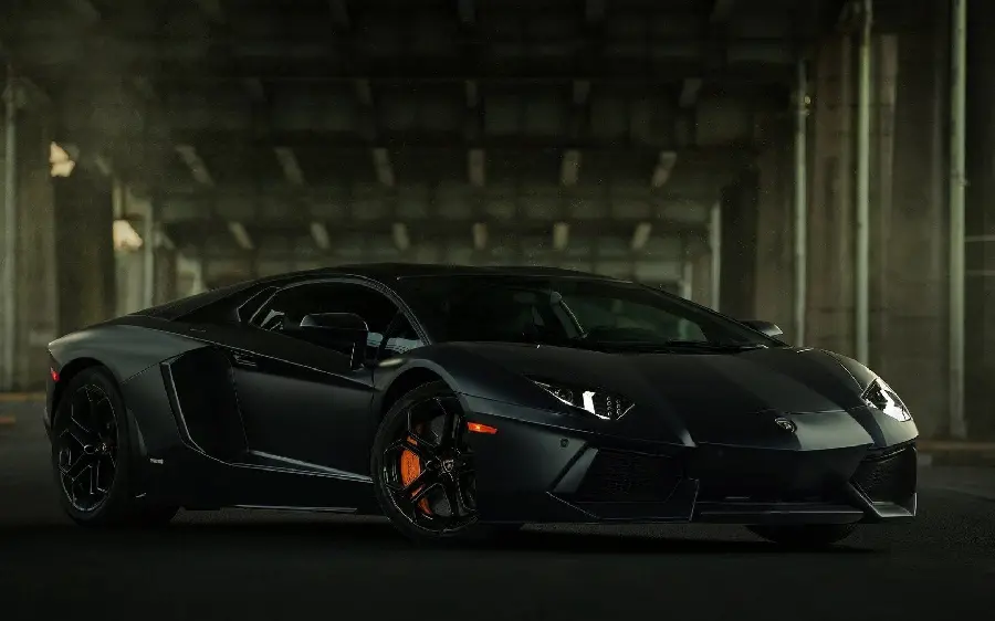 Latvian boy wallpaper Lamborghini Aventador black full hd