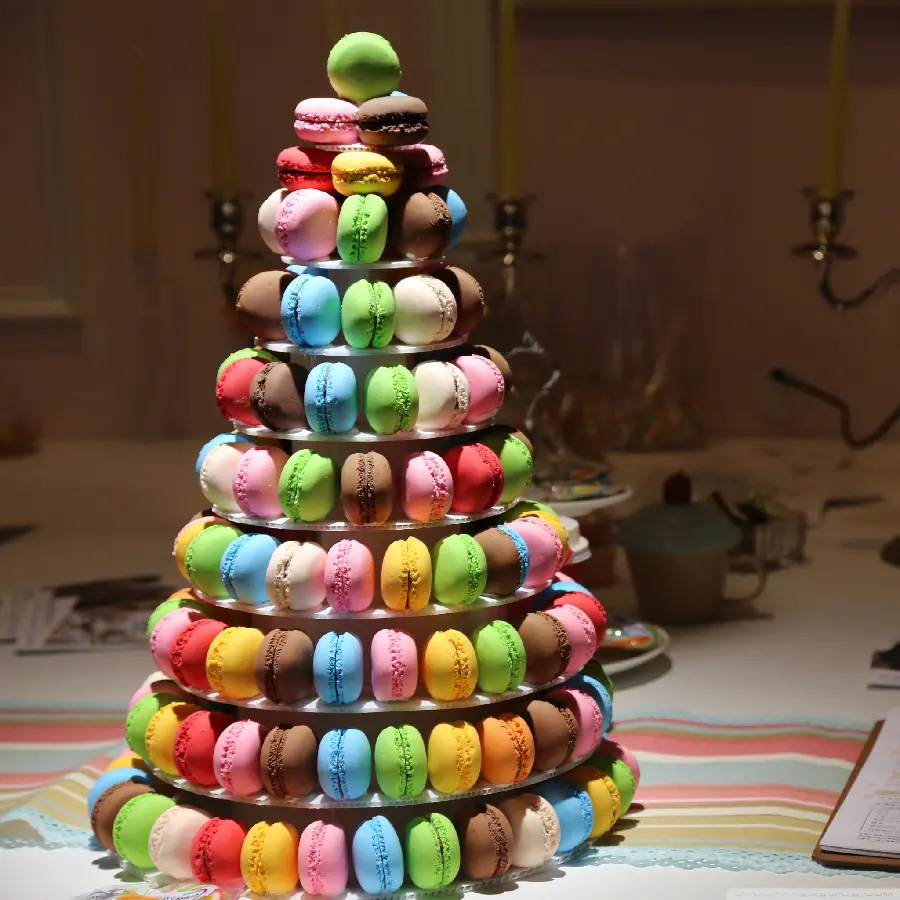Photos of Macaroon Sweets in Different Flavors and Colors