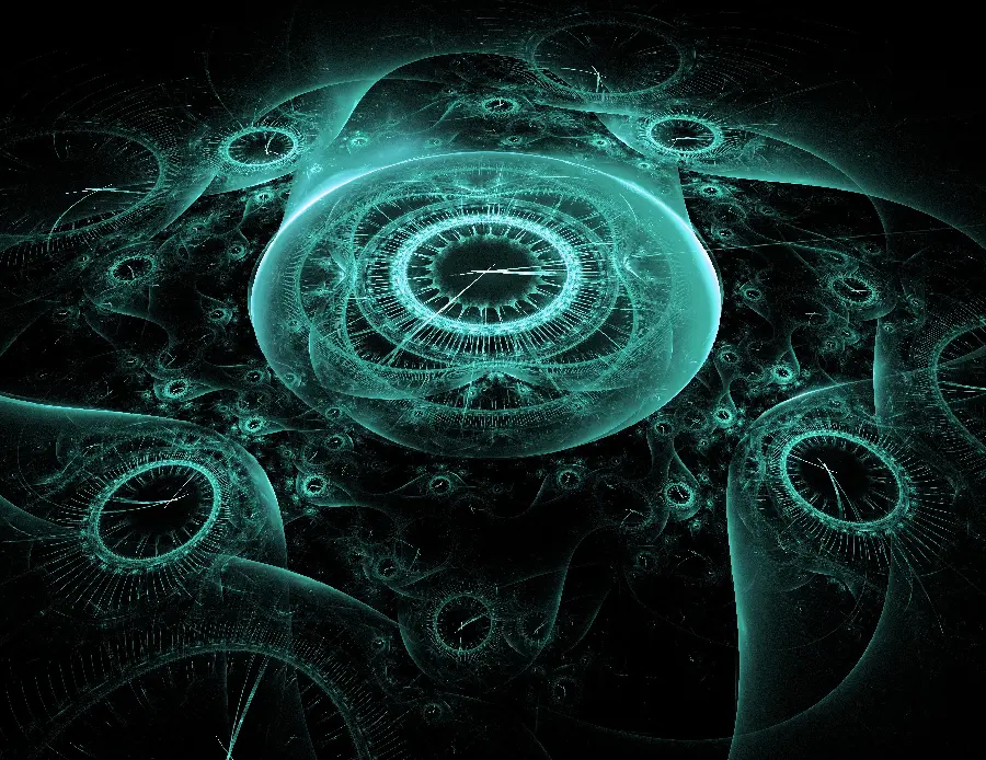 Creative background photo with a subject of thousands of hours inside each other 