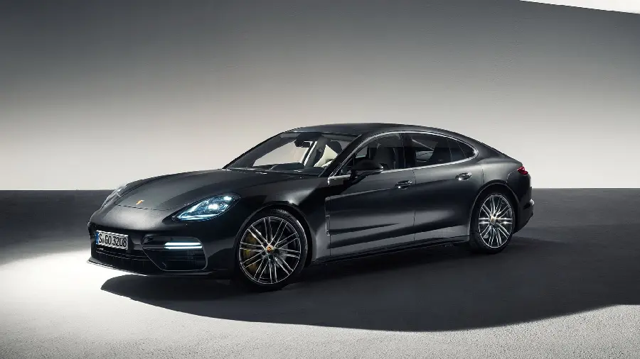 Free Stock Photo of Black Porsche Panamera for Photoshop Background