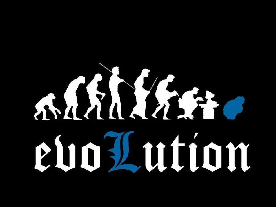 Wallpaper with the meaning of evolution based on Darwin's scientific theory