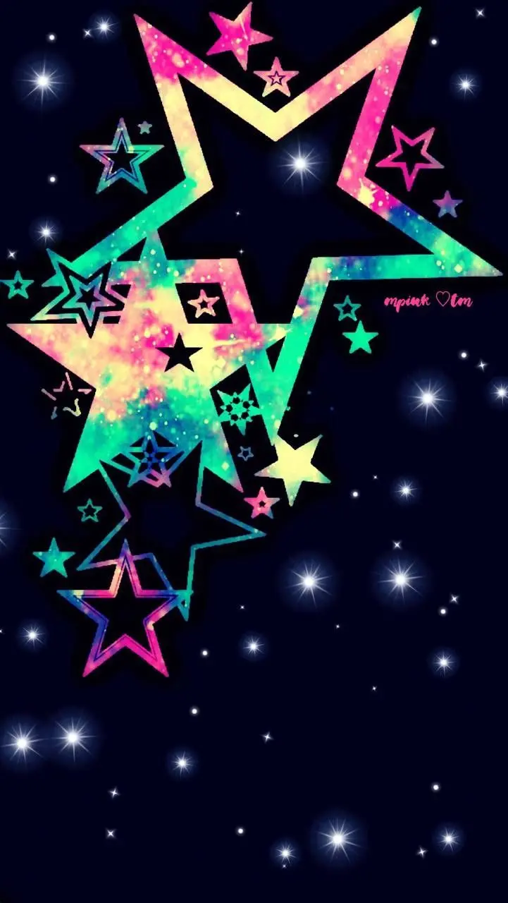 Download Beautiful Black Grand Bag with Galaxy Star Design for Samsung