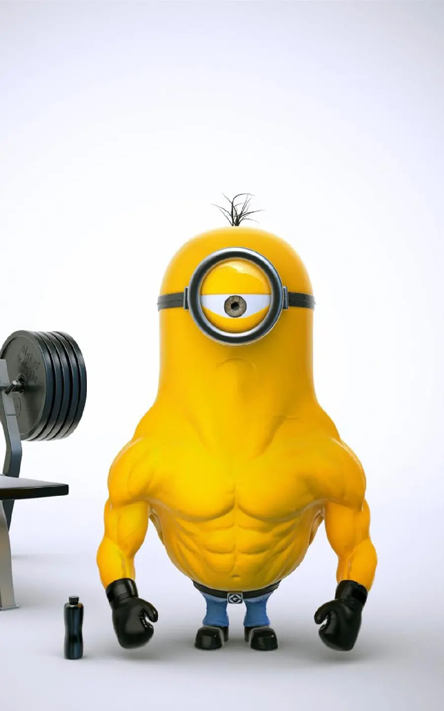 Download buff minion wallpaper for mobile and desktop