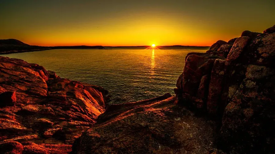 Photo of Acadia National Park at sunset