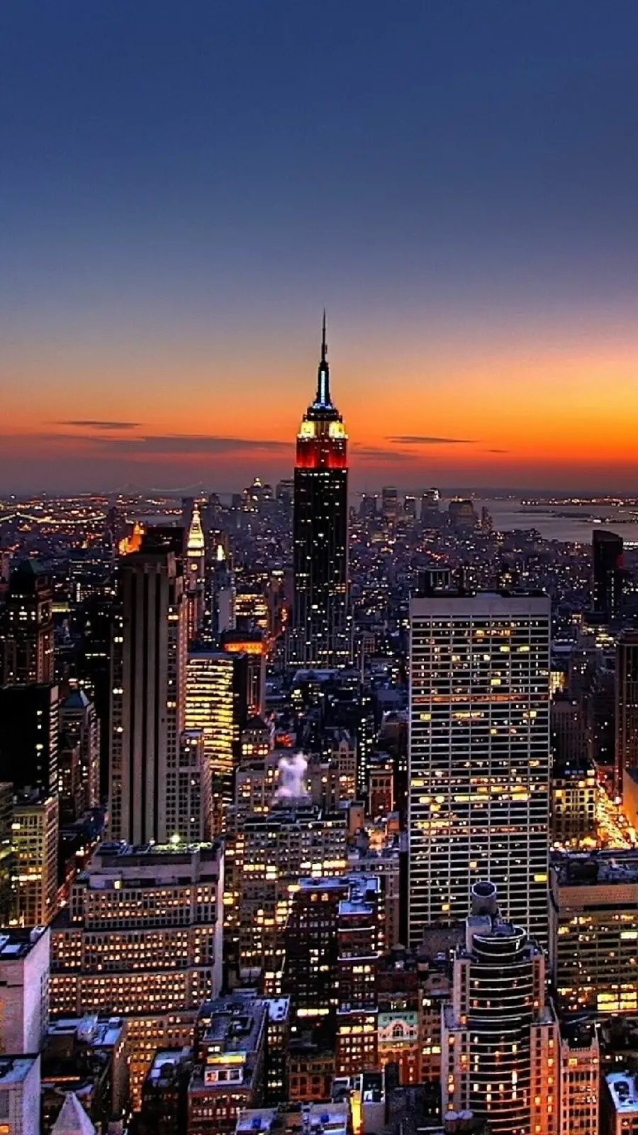 Downtown Los Angeles wallpaper with tall towers for smartphone