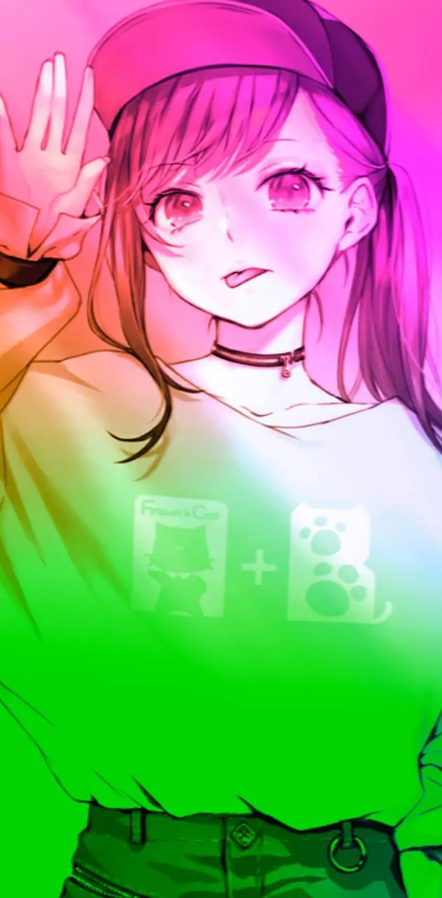 Lovely anime girl for Instagram stories and profiles