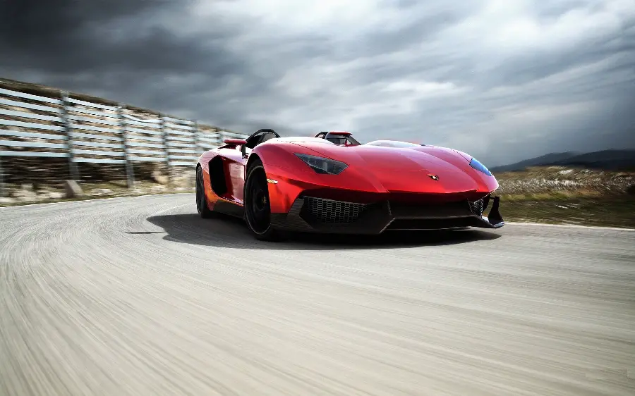 New photo and concept of a super sports car and red color Lamborghini 2022