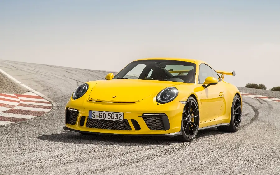 Yellow Porsche 911 GT3 Car Photo for Wallpaper and Background