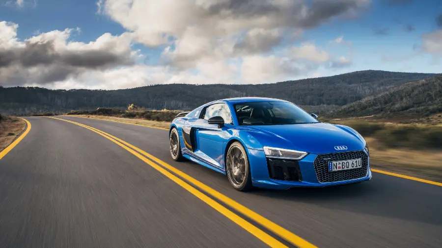 Photo Audi Blue Color Model and Coupe Series for Desktop