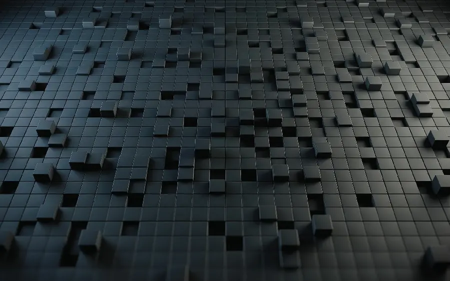 Beautiful wallpaper of simple and messy cubes