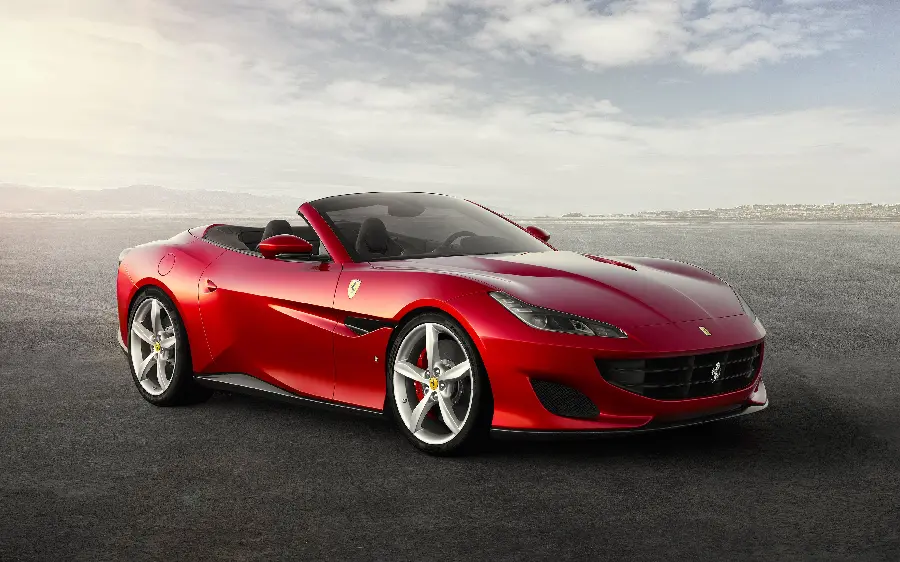 Very stylish Ferrari car wallpaper with rims Big and Great
