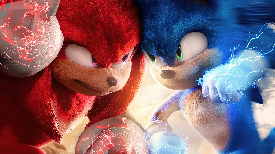 Photo of Blue Sonic vs. Red Sonic Fighting Named Knuckles