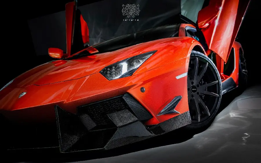Lamborghini Aventador red luxury car profile photo hd