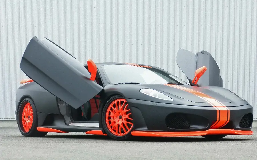 Download Ferrari car image with rims and a very youthful design
