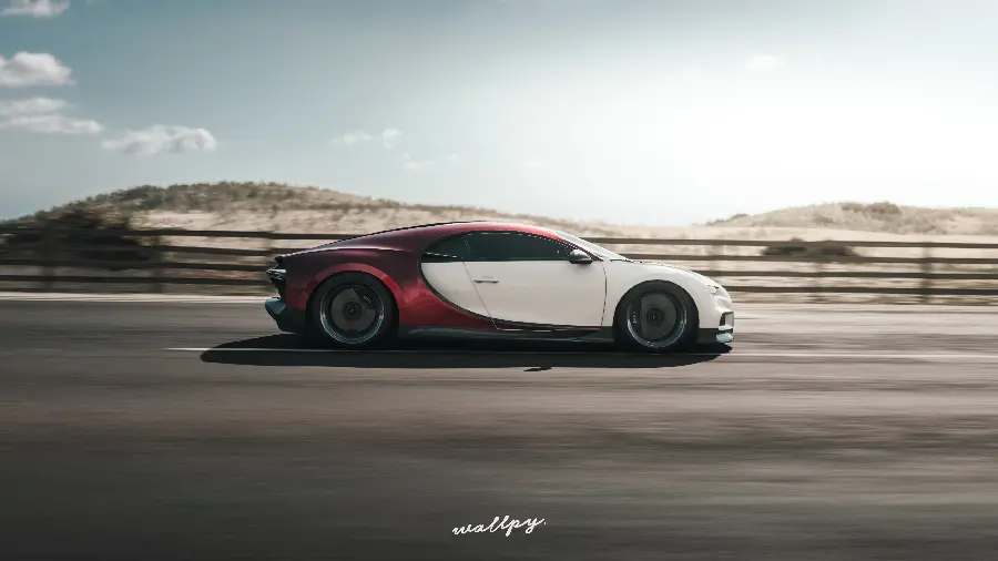 Photo of a fast and sporty Bugatti car in 4K quality