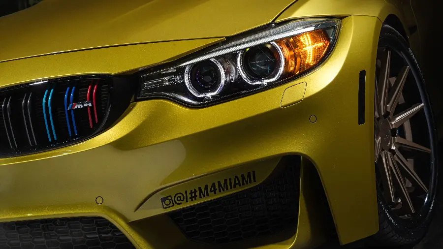 Orange and cool BMW background with HD quality for profile
