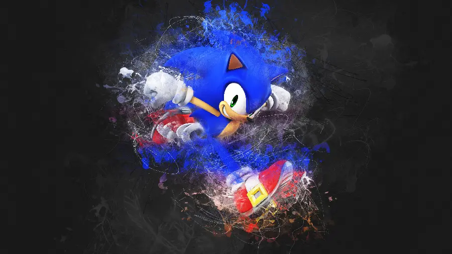 Sonic Photo and Poster for Printing on Boards and Chassis Panels