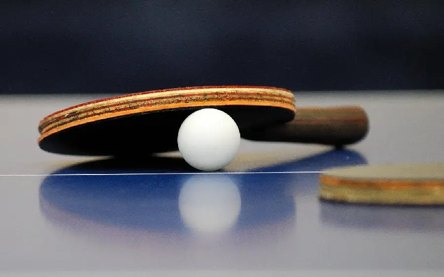 Cool HD wallpaper for computer with table tennis racket and ball