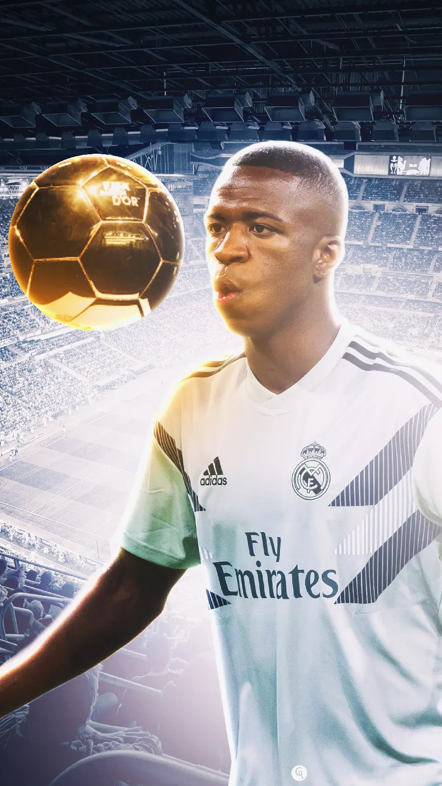 Vinicius Junior photo in white kit