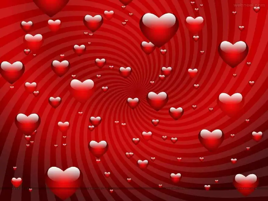 Beautiful hearts wallpaper to celebrate Valentine's Day