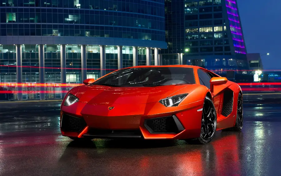 Free stock photos of a red Lamborghini for Photoshop Background