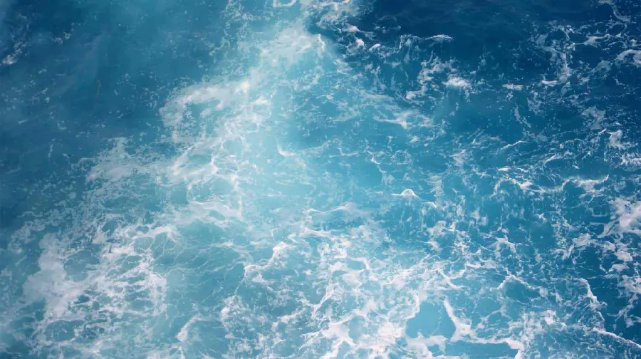 Photo of the ocean from above in high quality