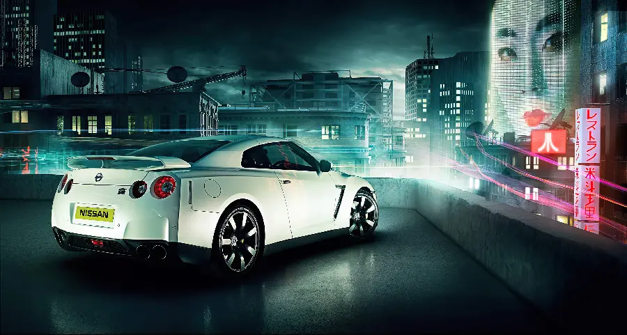 Nissan Nis wallpaper photosan GTR white super sport for mobile phone