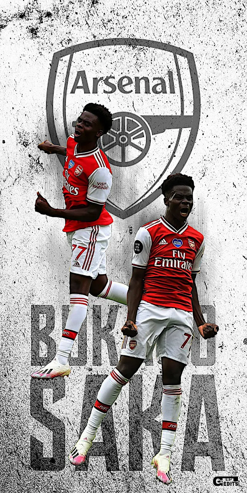 Bukayo Saka background image for social media profile