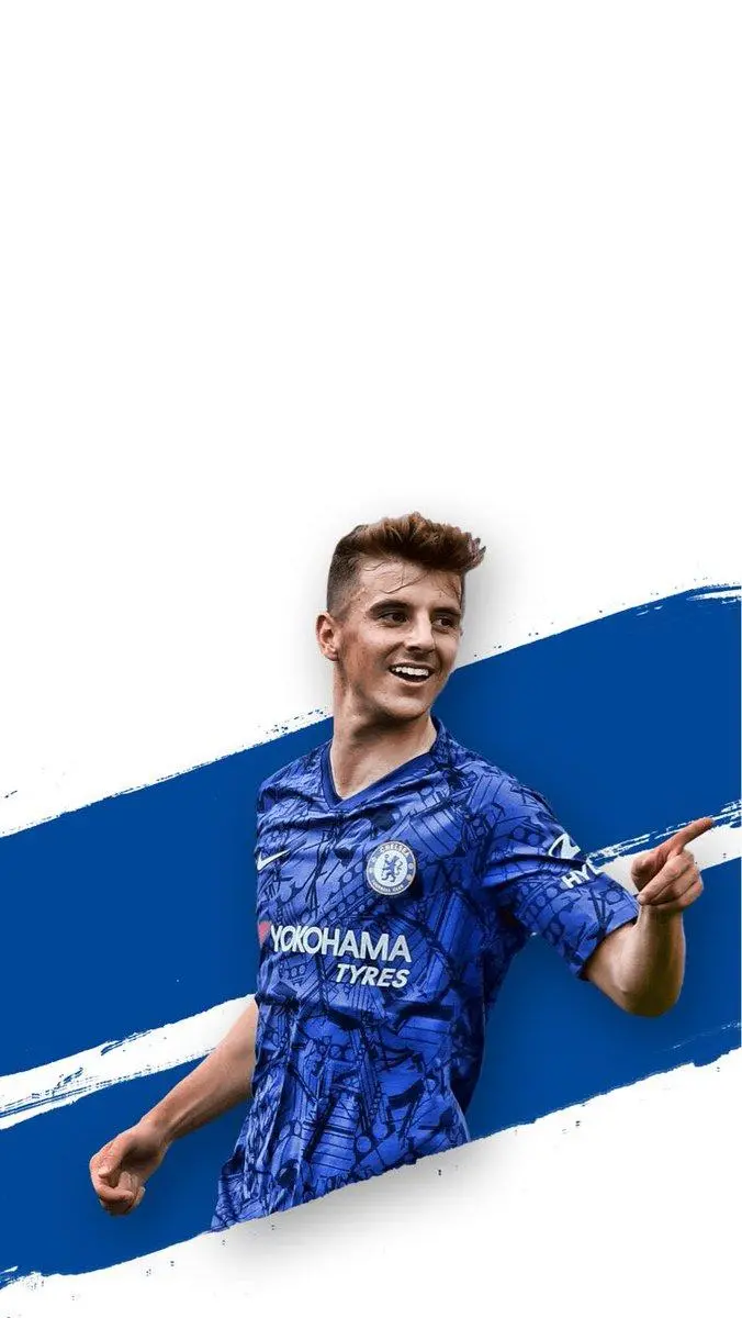 Mason Mount wallpaper with white background