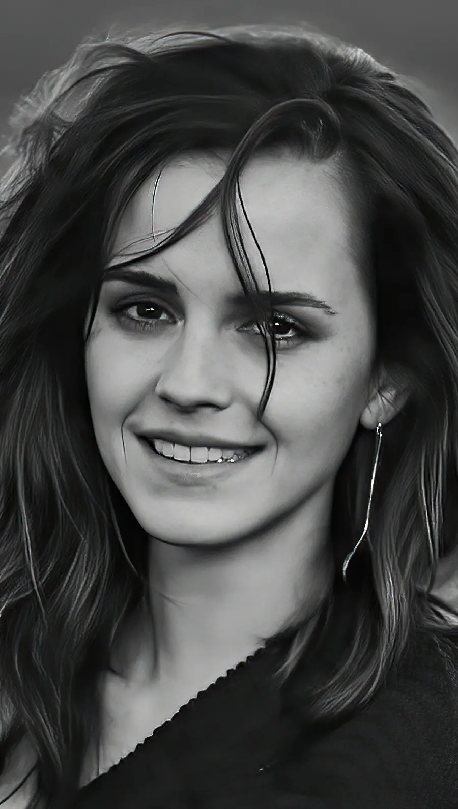 Attractive and beautiful Emma Watson mobile wallpaper