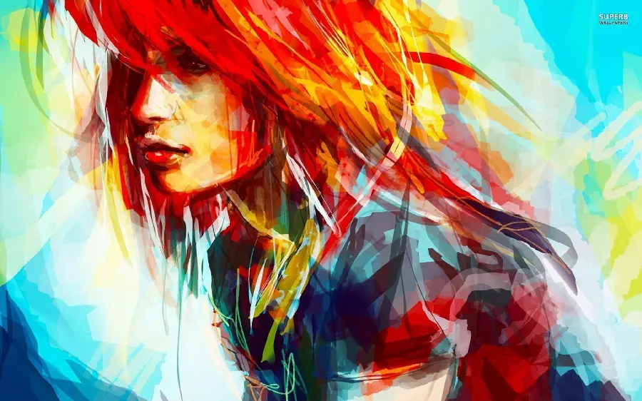 Abstract photo with a woman's design for the desktop