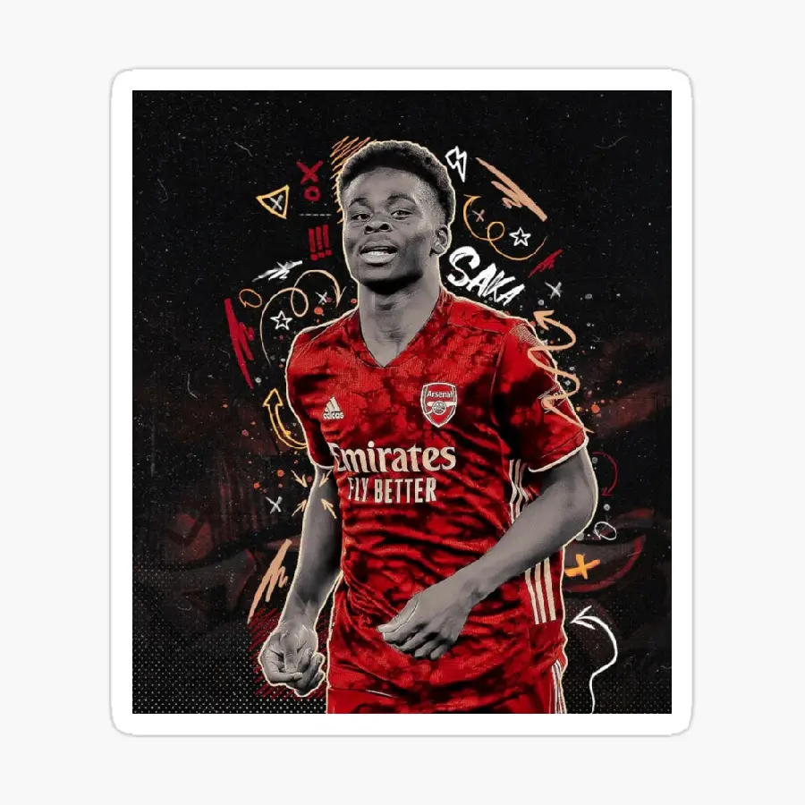 Bukayo Saka photo for banner printing