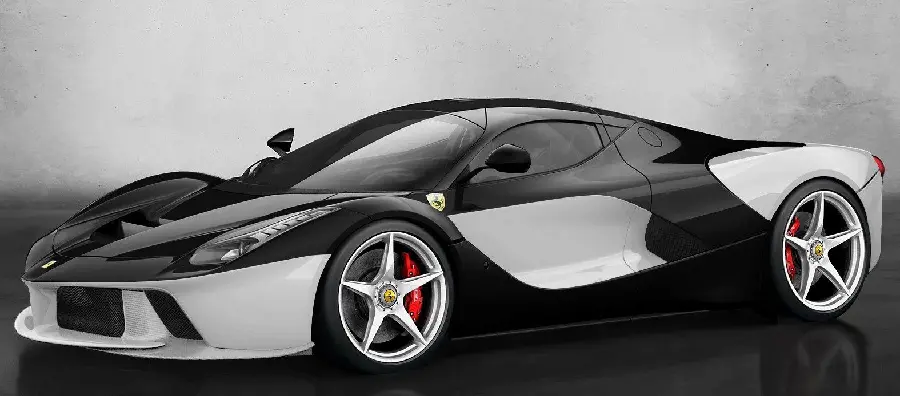 Beautiful white Ferrari LaFerrari photo full HD