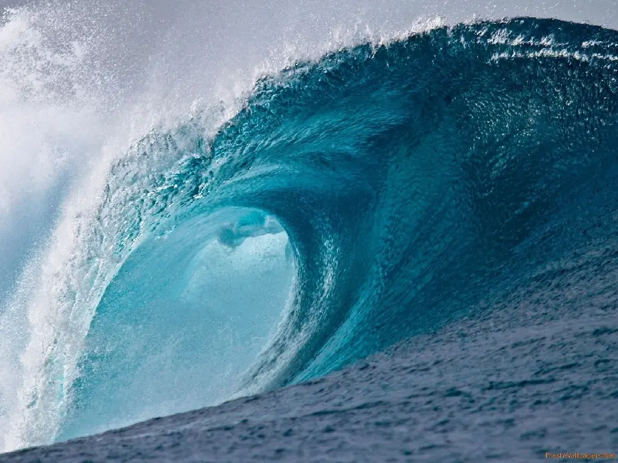 Nature background of ocean waves in full HD quality