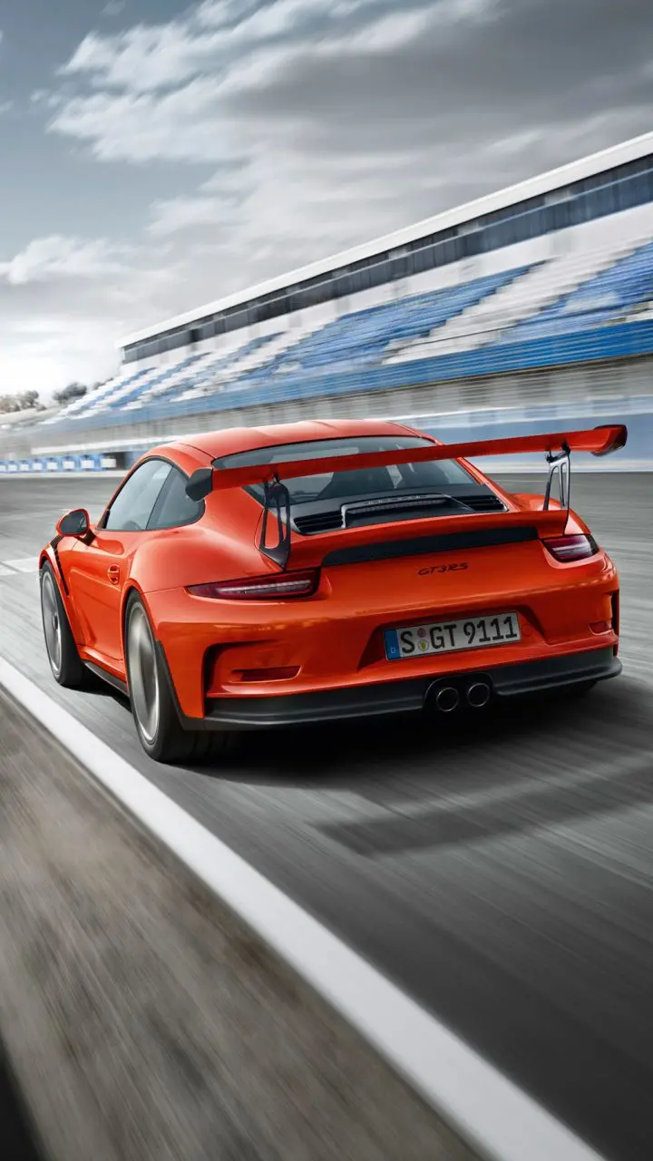 Download wallpaper for the Porsche 911 GT3 phone in red